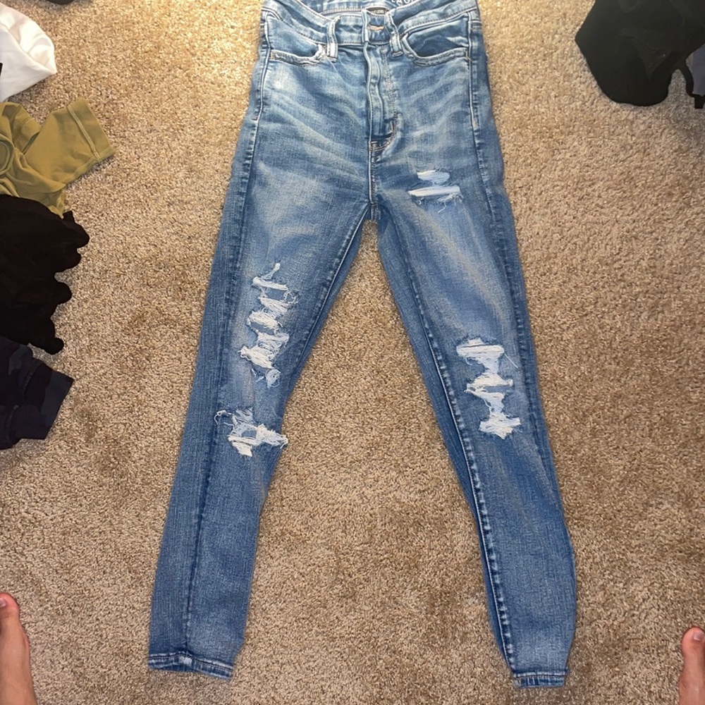 American eagle size 00 light washed jeans